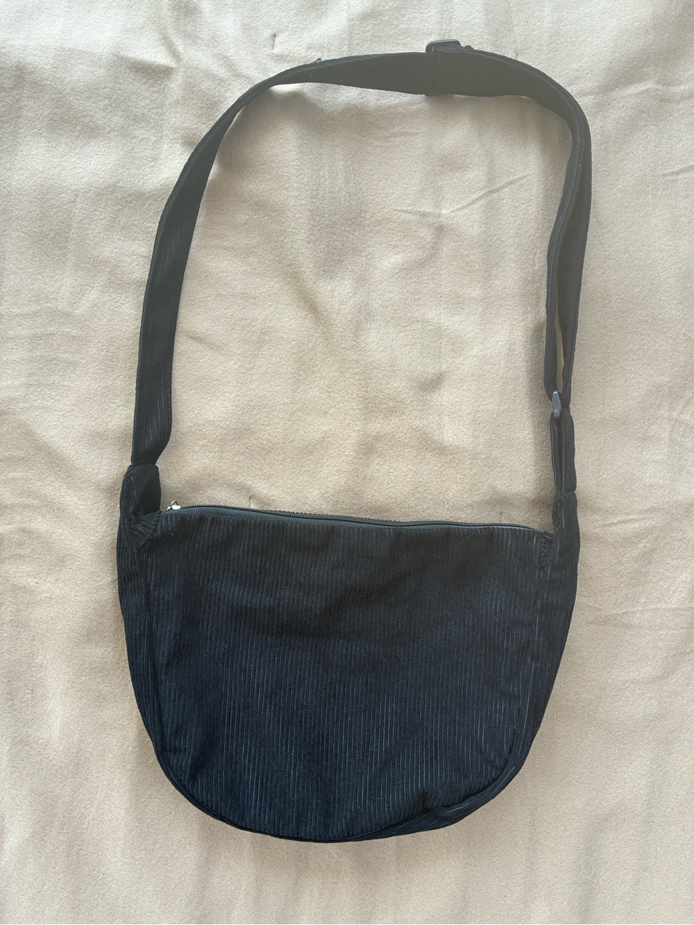 Black Corduroy shoulder Bag